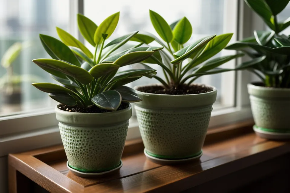 A healthy indoor plant symbolizing a balanced oral microbiome ecosystem.